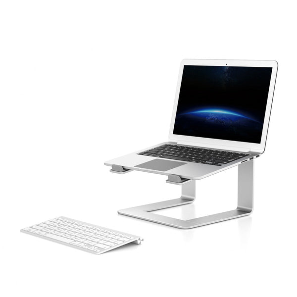 WERGON - Carl - Laptop/MacBook holder – Aluminium/Silikone 10-17" - Sølv