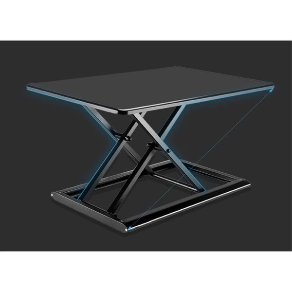 WERGON - Vincent - Justerbar Ergonomisk hæve/sænke Desk Riser til bord/arbejdsplads - Mørk brun